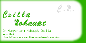 csilla mohaupt business card